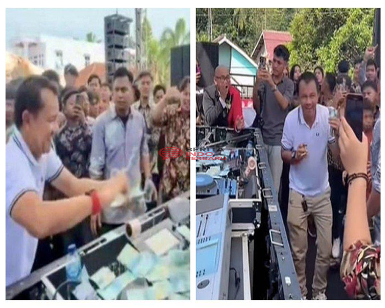 Viral Anggota DPRD Lampung Utara Sawer DJ Cantik